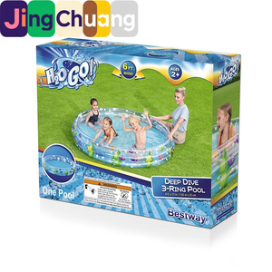 Jingchuang51004 Piscina Inflable de Tres Anillos, Piscina Redonda <span class=keywords><strong>para</strong></span> Bebés, Juguete <span class=keywords><strong>para</strong></span> Bebés, Piscina Interior <span class=keywords><strong>para</strong></span> Bebés - Product Image 4