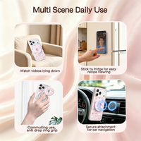 360 °   Support de téléphone magnétique rotatif en alliage d'aluminium pour voiture, support de tableau de bord à aimant puissant pour téléphones portables OEM