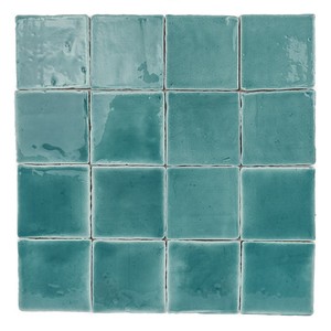 Piastrelle in Ceramica Vitri Mist 10x10 Colore Teal per Pareti e Pavimenti - Product Image 1