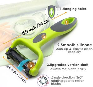 Gadgets de cuisine Eplucheur multifonctionnel pour fruits et légumes Julienne Carotte Eplucheur de pommes de terre - Product Image 2