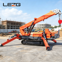 Mini-grue araignée portable 2 tonnes 5 tonnes avec fonction de maintien de charge stable pour la construction résidentielle