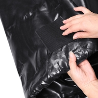 Robuste PVC 2,4m x 4,9m Wasserdichte Schnee-Regen-Schlamm-Auffangmatte Rutschfeste Garagenboden-Gummimatte für Autos