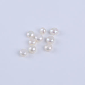 Perles de pain en eau douce naturelles en gros, 7-8 mm, perles lâches avec trou traversant, perles nues pour la fabrication de bijoux faits main - Product Image 4