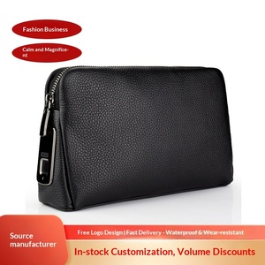 SUNCETH-Bolso de mano de cuero genuino con bloqueo de huellas dactilares, cartera antirrobo para hombres de <span class=keywords><strong>negocios</strong></span>, bolso inteligente impermeable con interfaz USB - Product Image 4