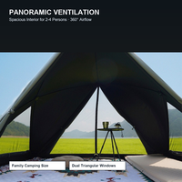 Tente de camping pliable à installation instantanée 1s, imperméable PU3000, abri solaire triangulaire occultant portable pour parc, plage, pique-nique - Vente en gros