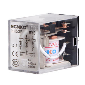 Riko HH53P ซ็อกเก็ตรีเลย์ไมโครรีเลย์บัดกรี5V สำหรับแผงวงจรป้องกันการถ่ายทอด PCB MY3 - Product Image 5