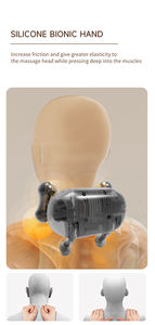 Eller Serbest Ayarlanabilir Boyun ve Omuz Sıcak Kompres 6D Yoğurma Masaj Yastığı Kablosuz Uzaktan Kumanda ile - Product Image 5