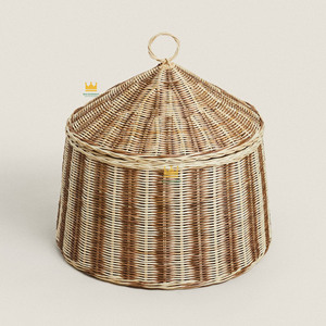 Cestas de Mimbre Hechas a Mano de Estilo Vintage con Diseño de Colección para Decoración del Hogar y Cuarto de Bebés - Product Image 3