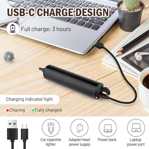 Batidora de Café y Espumador de Leche Portátil Potente al por Mayor para Lattes, Batidor Ecológico con - Product Image 2