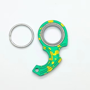 Sáng Tạo Keychain <span class=keywords><strong>Fidget</strong></span> <span class=keywords><strong>Spinner</strong></span> lo lắng giảm căng thẳng Đồ chơi xoay vòng mát mẻ Keyring làm giảm sự nhàm chán ADHD Quà Tặng Karambit <span class=keywords><strong>Spinner</strong></span> - Product Image 5