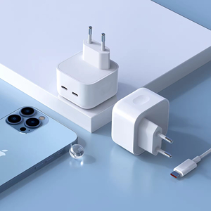 Cargador adaptador de pared <span class=keywords><strong>tipo</strong></span> <span class=keywords><strong>C</strong></span> <span class=keywords><strong>USB</strong></span> de carga rápida Qc3.0 de 35W PD Dual <span class=keywords><strong>Usb</strong></span>-<span class=keywords><strong>c</strong></span>, cargador para <span class=keywords><strong>Iphone</strong></span> X 12 <span class=keywords><strong>14</strong></span> - Product Image 5