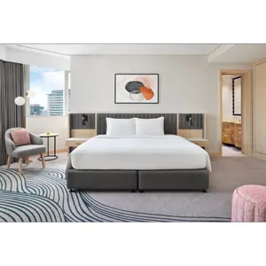 Dubai Crown e Plaza IHG Hotel Bedroom Set Loose Furniture Luxury Hospitality Casegoods Custom Made Project Room Furnishing