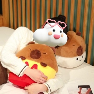 คาปาเบอเกอร์แฮมเบอร์เกอร์ของเล่นตุ๊กตาหมูกินีน้ำจำลองตุ๊กตาปลาโลมาตุ๊กตายัดไส้สำหรับเด็กของขวัญคริสต์มาส - Product Image 4