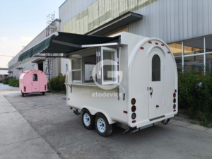 รถขายอาหารเคลื่อนที่ Etodevice ขนาด 10 ฟุต ขายตรงจากโรงงาน / รถขายกาแฟมือสองสำหรับยุโรป - Product Image 3