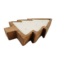 Bols en bois de Paulownia pour la fabrication de bougies, plateaux en bois pour la décoration intérieure, vente en gros