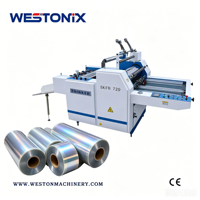 Machine de plastification thermique semi-automatique WESTONIX pour feuilles A2/A3/A4/B2, haute productivité, applications alimentaires