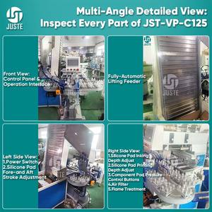 Machine d'impression par <span class=keywords><strong>tampon</strong></span> à grande vitesse Imprimante de <span class=keywords><strong>tampon</strong></span> d'alimentation entièrement automatique avec système de ligne de convoyeur pour capuchon rotatif à torsion de fermeture - Product Image 6