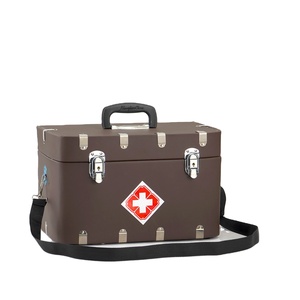 NOUVEAU DESIGN Trousse médicale du médecin, Trousse de premiers secours pour animaux, <span class=keywords><strong>Sac</strong></span> à bandoulière en cuir pour accessoires de performance, Mallette médicale pour visites à domicile - Product Image 3
