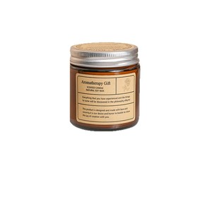 JD JD-C030 银盖琥珀色罐装天然大豆蜡香薰蜡烛浪漫卧室礼物12-24小时持久燃烧 - Product Image 5