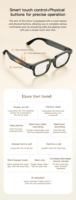 Nouveau produit 2026 M08 Lunettes intelligentes avec caméra, assistant vocal IA, prise de photos et vidéos, traduction en temps réel, lunettes intelligentes IA