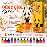 En stock – Diffuseur de parfum d'ambiance 120 ml avec plusieurs senteurs pour la vente en ligne et la personnalisation OEM