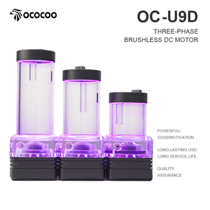ชุดปั๊มน้ำ OC-U9D 65 300 มม. D5 PWM พร้อมจอแสดงผลอุณหภูมิ LCD แบบเรียลไทม์ รองรับ ARGB <span class=keywords><strong>Sync</strong></span> 800 ลิตร/ชม. สำหรับระบบระบายความร้อนด้วยน้ำ AI - Product Image 1