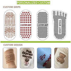 Chaussettes montantes personnalisables avec strass et grip, scintillantes pour le printemps, idéales pour les fêtes et festivals, cadeau pour <span class=keywords><strong>femme</strong></span>, commande en gros, personnalisable - Product Image 5