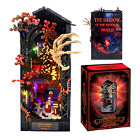 Kit de construction Stranger Things très populaire : Kit de maison de poupée en plastique ABS avec éclairage pour coin de lecture