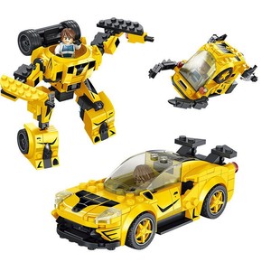 Robot deformation racing 3 in 1 set <span class=keywords><strong>puzzle</strong></span> Toddler rc legoes car models diy construction blocks - Product Image 5