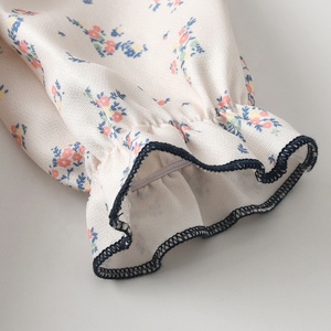 Conjunto de Dos Piezas para Bebés Niñas, Mono de Manga Larga con Estampado Floral y Gorro, Traje de Primavera/Otoño para Niñas Pequeñas - Product Image 2