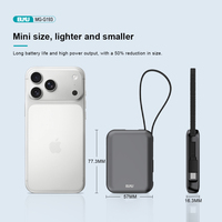 Batterie externe personnalisée avec logo, 10000 mAh, format compact, avec câble Type C, cordon, affichage LED 22,5 W