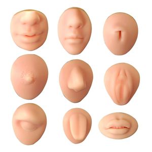 Modèle d'entraînement en silicone souple pour piercing, simulation d'oreille, nez, lèvre, langue, nombril, outil de présentation de bijoux pour studio de tatouage et de piercing - Product Image 4