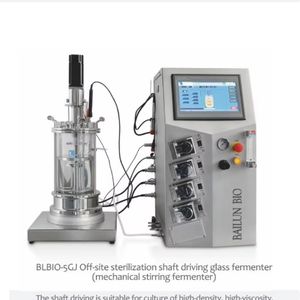 Biorreactor de Laboratorio de Vidrio de 20L para Enzimas, Biorreactor de Pequeña Escala BLBIO-20GJA con Agitación Mecánica, Cultivo Líquido de Escherichia Coli, Biorreactor de Amilasa - Product Image 3