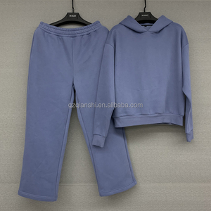 Ensemble décontracté unisexe 2 pièces : sweat à capuche et pantalon de jogging amples en polaire technique, coupe-vent confortable pour hommes – Fabricant de survêtements personnalisés - Product Image 2