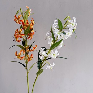 Arreglo Floral de Lirios Artificiales para Decoración del <span class=keywords><strong>Hogar</strong></span>, Sala de Estar, Mesa de Comedor, Decoración de Bodas - Product Image 4