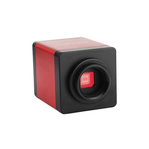 กล้องจุลทรรศน์วิดีโออุตสาหกรรม ความละเอียดสูงแบบ Full HD 13MP 2K 1080P 60FPS VGA พร้อมแว่นขยายสำหรับ PC PCB IC ใช้สังเกตการณ์และซ่อมแซม - Product Image 4