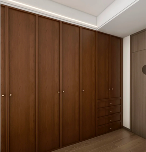 Armoire en rotin ouverte en bois de qualité supérieure pour chambres à coucher, salons, appartements, hôtels et villas - Product Image 2