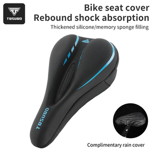Housse de <span class=keywords><strong>selle</strong></span> en cuir pour siège avant avec ventilation, durable et sécurisée pour <span class=keywords><strong>VTT</strong></span> et vélo de route - Coussin de <span class=keywords><strong>selle</strong></span> de vélo toutes saisons - Product Image 6