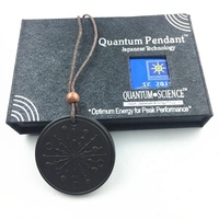 Boîte à pendentif en pierre de lave Quantum, emballage pour collier avec carte énergie bio, logo OEM