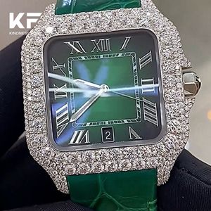 ساعات هيب هوب فاخرة للبيع بالجملة، ساعة هيب هوب مخصصة مرصعة بألماس المويسانتي، ساعة ميكانيكية بأسلوب مغني الراب، مجوهرات هيب هوب - Product Image 1