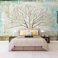 Papier Peint Mural Auto-Adhésif Gaufré Imperméable Série Arbres Sphaignes Forêt Brumeuse – Facile à Poser (DIY) pour Salon, Chambre à Coucher – Taille Personnalisée – Style Moderne