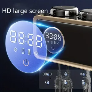 2024 salles de bains rechargeables porte-brosse à dents de stérilisation intelligente deux distributeur de dentifrice stérilisateur <span class=keywords><strong>UV</strong></span> multi-tasse - Product Image 3