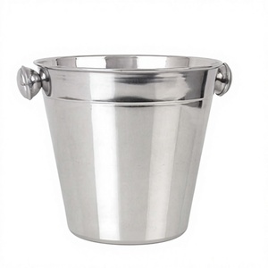 Durable Stainless Steel Ice <b>Bucket</b> <b>with</b> <b>Lid</b> Tongs Classic Floral Design 10L Capacity for Home Bar Party Use Wholesale Supply - Product Image 1