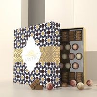 Cadeau de luxe islamique exquise coccinelle arabie ramadan chocolats boîte dates promotionnelles oem bas prix dates boîte d'emballage