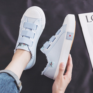 Nuevas Zapatillas Deportivas de Plataforma Rosa y Morado para Mujer, Zapatillas Casuales de Lona Transpirables y Fáciles de Poner para Estudiantes - Product Image 3