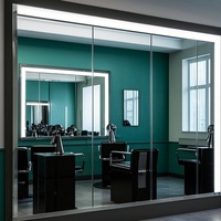 Miroirs muraux de salle de bain contemporains de grande taille sans cadre, épaisseur 2-8 mm, norme européenne, en verre flotté, miroir de salon