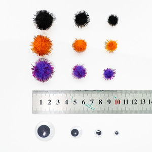 Limpiapipas de Chenilla Coloridos Hechos a Mano de Alta Calidad, 0.6*30cm, Material de Poliéster, Decoraciones de Halloween, Regalos - Product Image 4