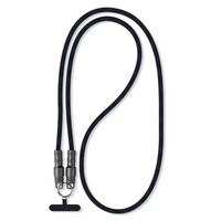 ESSAGER Tali Gantungan Ponsel Crossbody PD 60W Kabel Pengisi Daya Tipe-C ke Tipe-C Kabel Data Kepang 1.2m - Hitam