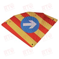 7 ans personnalisé impression UV flèche Indication réflecteur feuille avertissement de stationnement ventilateur réfléchissant pour voiture camion