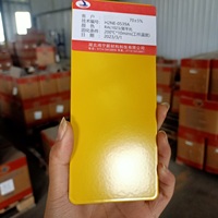 Peinture en poudre électrostatique polyester époxy lisse jaune brillant moyen RAL1023 pour produits métalliques, application par pulvérisation, intérieur/extérieur